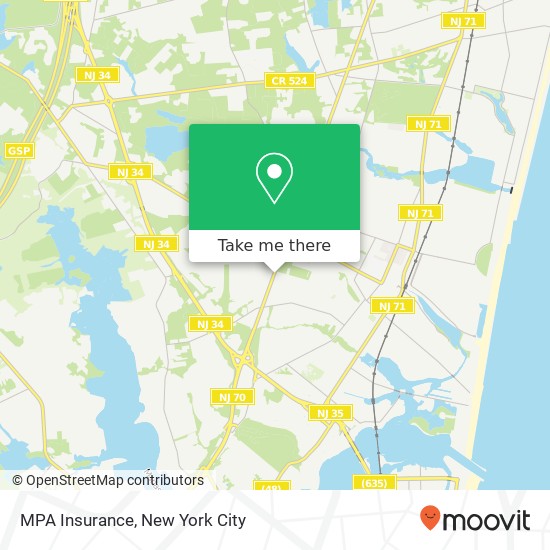 MPA Insurance map