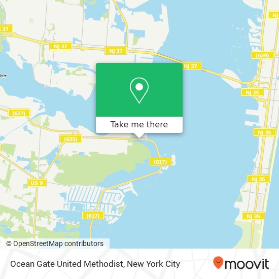 Ocean Gate United Methodist map