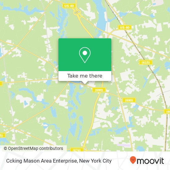 Mapa de Ccking Mason Area Enterprise