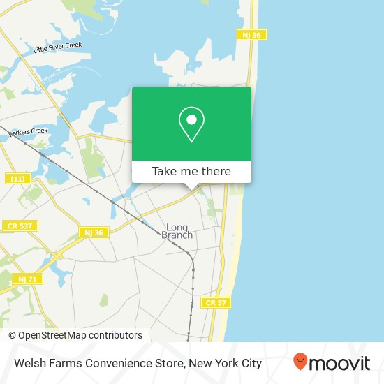 Mapa de Welsh Farms Convenience Store