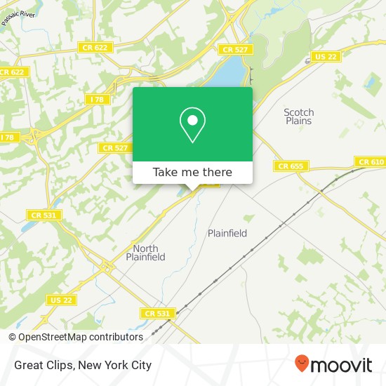 Great Clips map