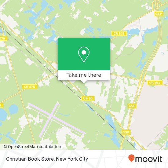 Mapa de Christian Book Store