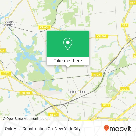 Oak Hills Construction Co map
