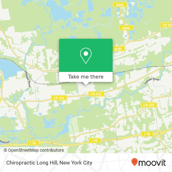 Chiropractic Long Hill map