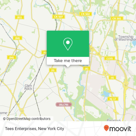 Tees Enterprises map