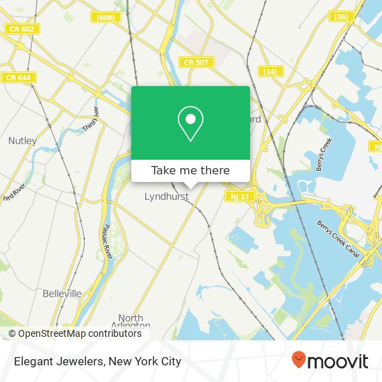 Elegant Jewelers map