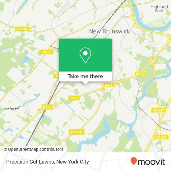 Precision Cut Lawns map