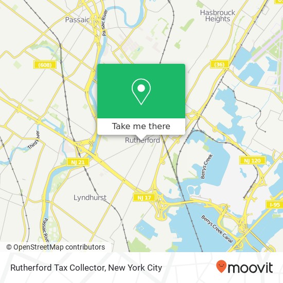 Rutherford Tax Collector map