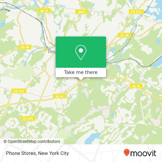 Mapa de Phone Stores