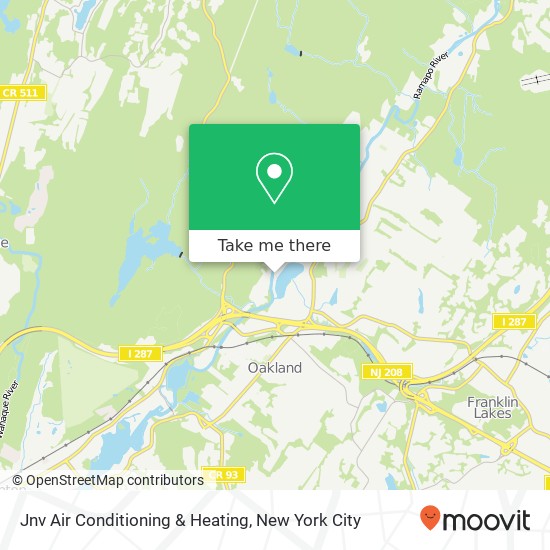 Mapa de Jnv Air Conditioning & Heating