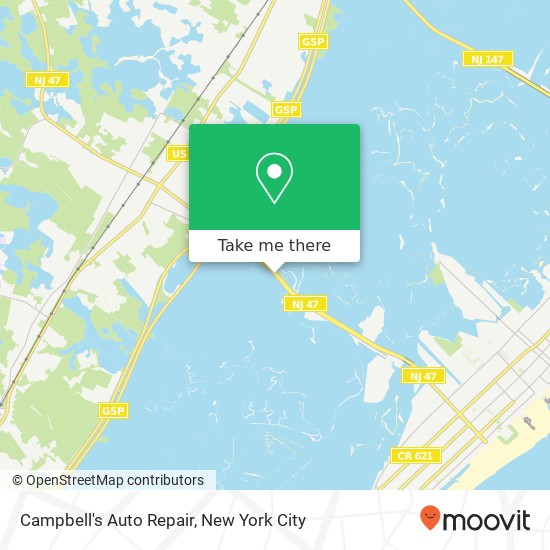 Campbell's Auto Repair map