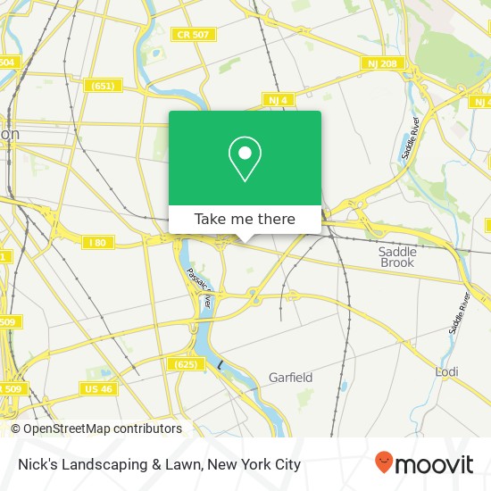 Mapa de Nick's Landscaping & Lawn