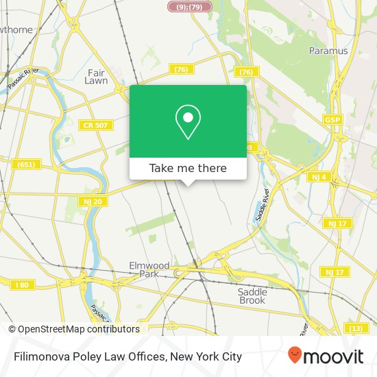 Mapa de Filimonova Poley Law Offices