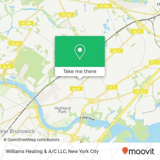 Mapa de Williams Heating & A/C LLC