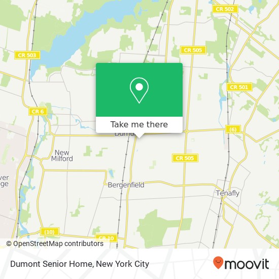 Dumont Senior Home map