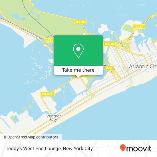 Mapa de Teddy's West End Lounge