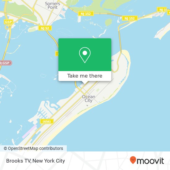 Brooks TV map