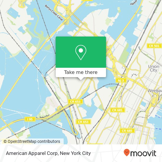 American Apparel Corp map