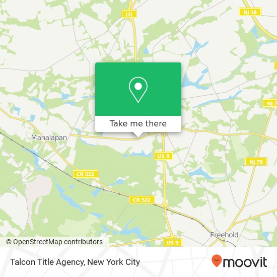 Mapa de Talcon Title Agency