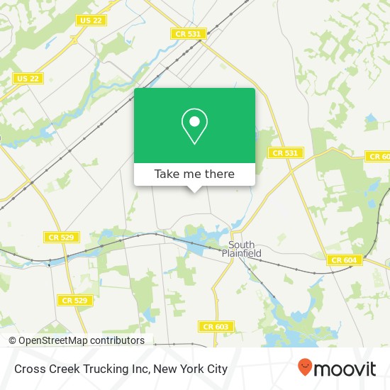 Mapa de Cross Creek Trucking Inc