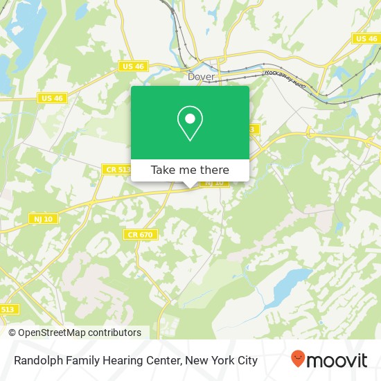 Randolph Family Hearing Center map