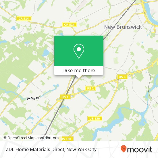 ZDL Home Materials Direct map