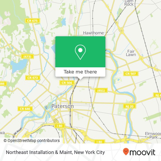 Northeast Installation & Maint map