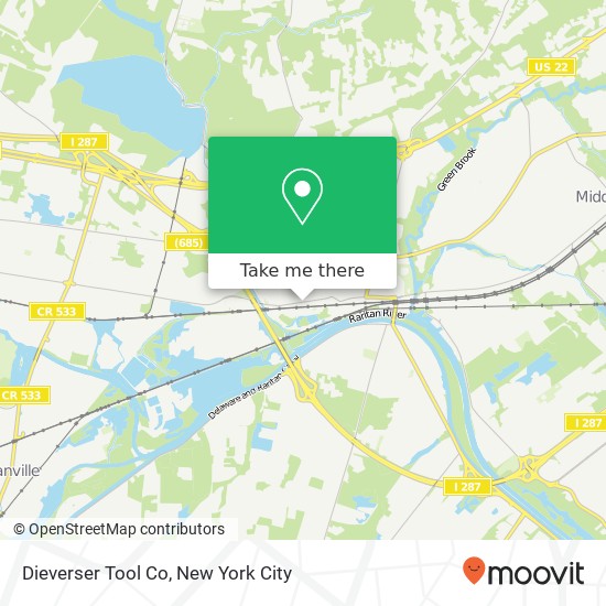 Mapa de Dieverser Tool Co