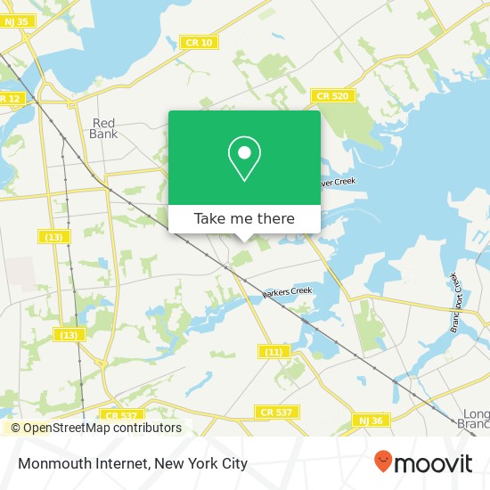 Monmouth Internet map