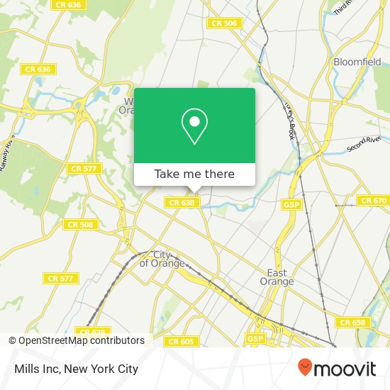 Mills Inc map