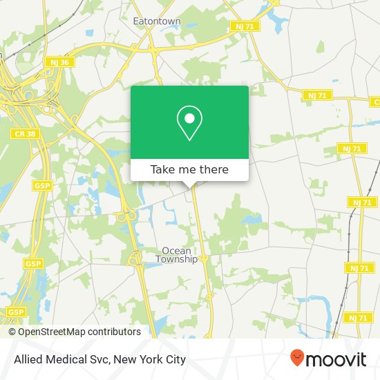 Allied Medical Svc map