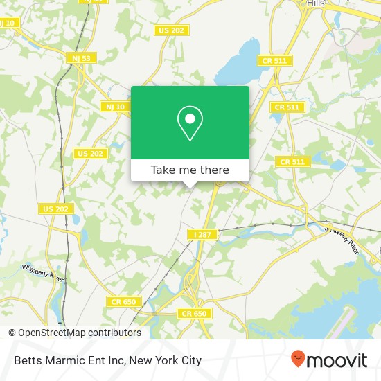 Mapa de Betts Marmic Ent Inc