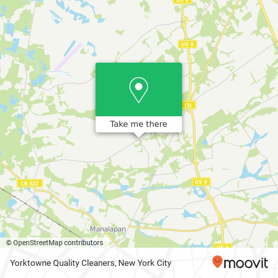 Mapa de Yorktowne Quality Cleaners