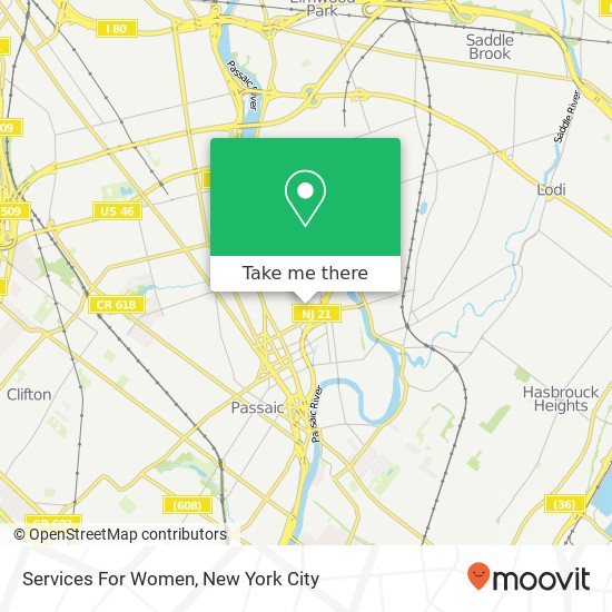Services For Women map