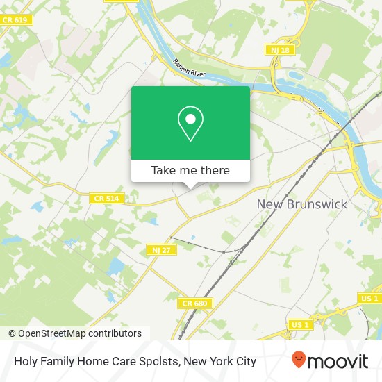 Holy Family Home Care Spclsts map