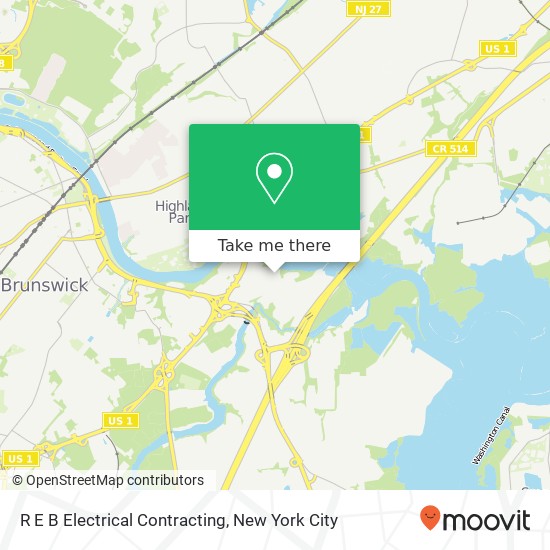 R E B Electrical Contracting map