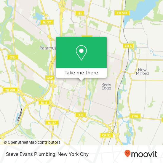 Steve Evans Plumbing map