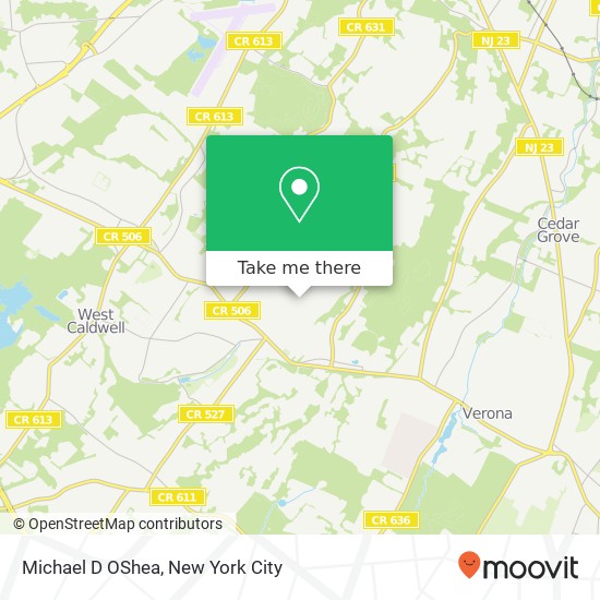 Michael D OShea map