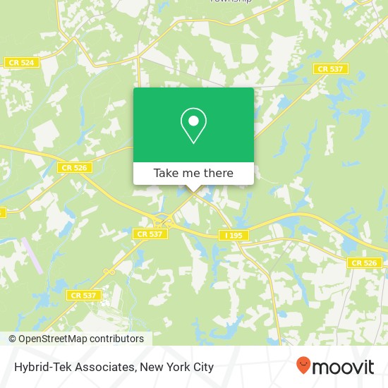 Mapa de Hybrid-Tek Associates