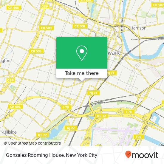 Mapa de Gonzalez Rooming House