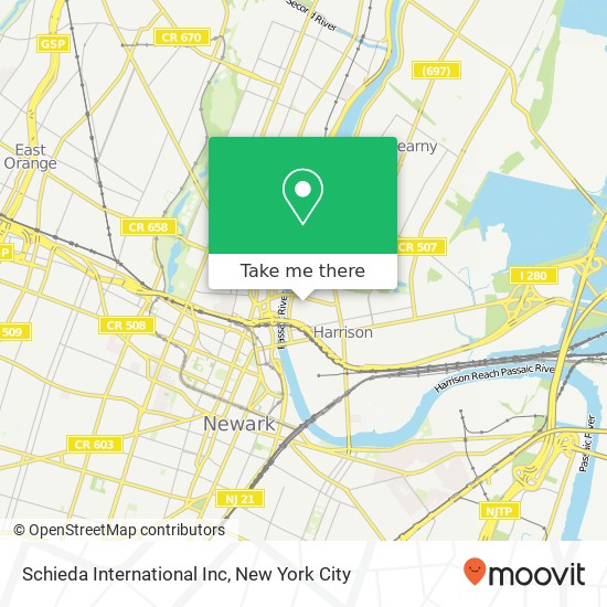 Schieda International Inc map
