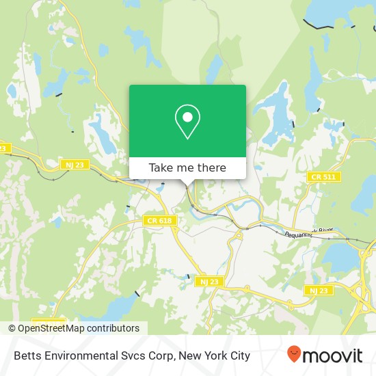 Mapa de Betts Environmental Svcs Corp