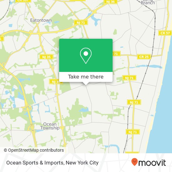 Ocean Sports & Imports map