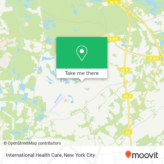 Mapa de International Health Care