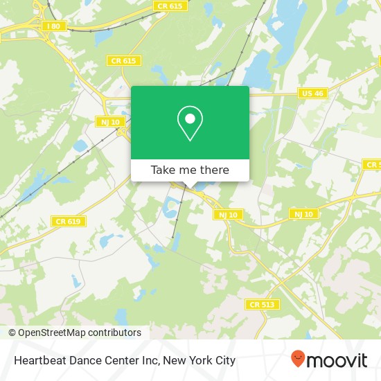 Mapa de Heartbeat Dance Center Inc