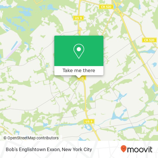 Bob's Englishtown Exxon map