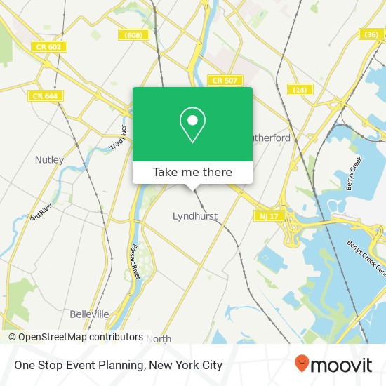 Mapa de One Stop Event Planning