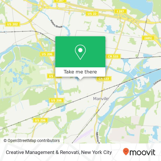 Mapa de Creative Management & Renovati