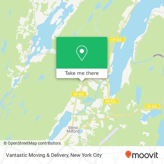 Vantastic Moving & Delivery map