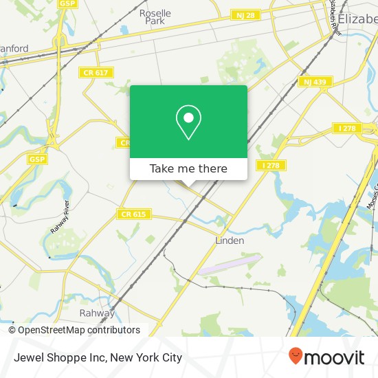 Jewel Shoppe Inc map